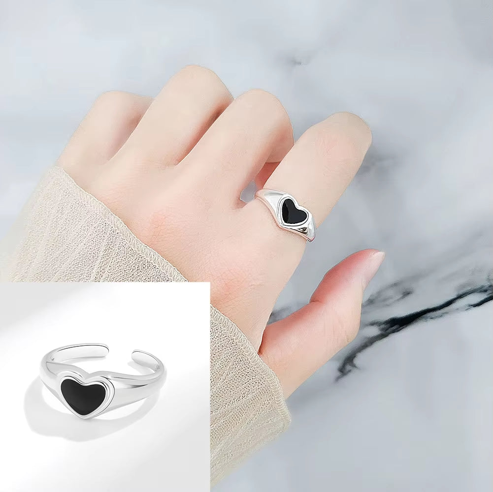 925 Sterling Silver Ring for Women Girl Jewelry Geometry Hollowed Out Design Overlapping Simple Gift Dropshipping